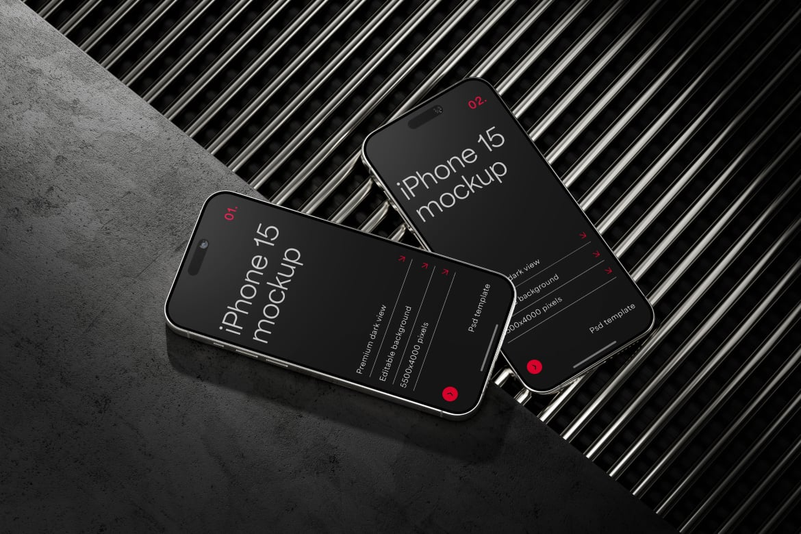 图片[3]-iPhone 15 Pro Mockup Set（728290）-技能树